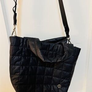 lululemon athletica Black Quilted Tote
